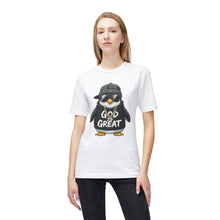 Load image into Gallery viewer, God Is Great Penguin T-Shirt - Made In USA!