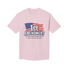 Load image into Gallery viewer, 1st Amendent: Truth Sounds Like Hate Speech To Those Who Hate The Truth T-Shirt - Made In The USA!
