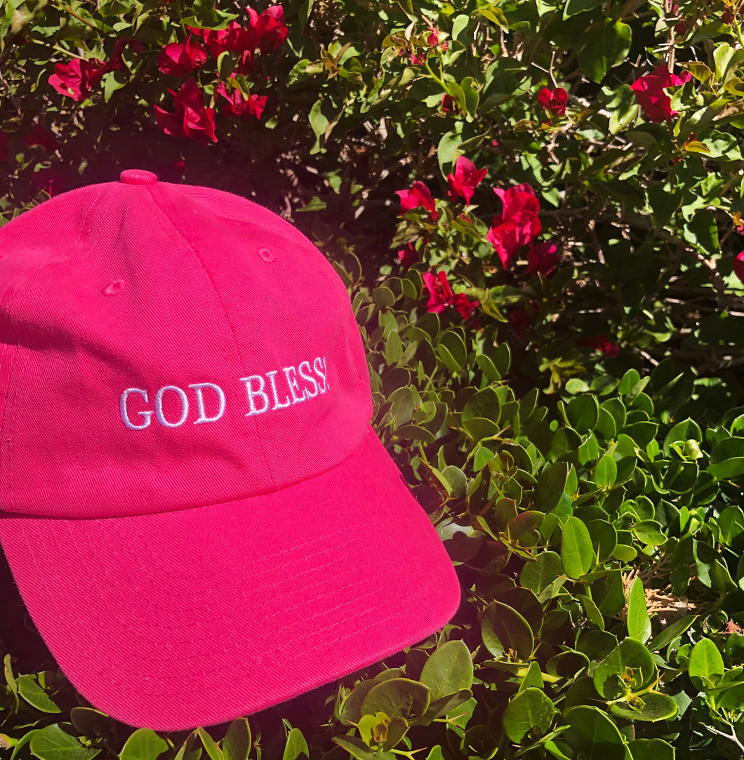 Pink God Bless! Hat