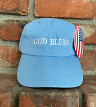 Load image into Gallery viewer, Baby Blue God Bless! Hat.
